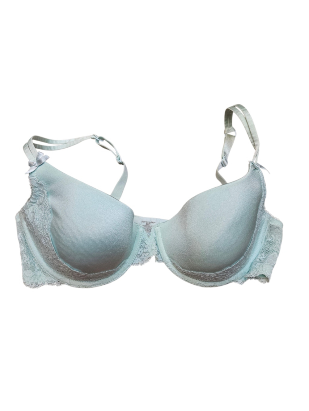 Ambrielle 40C Light Blue Lace Full Coverage Bra
